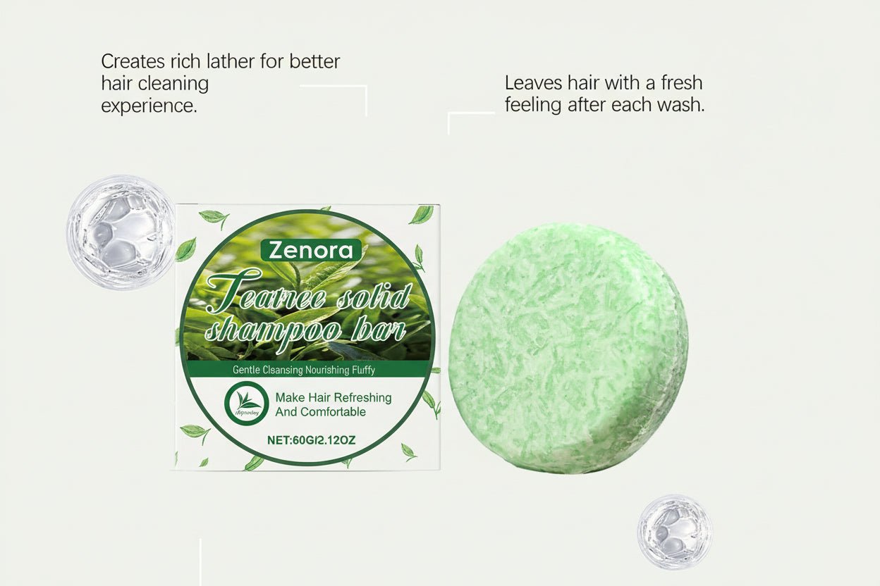 Shampoing Solide à l’Arbre à Thé – Zenora Hair Care - Zenora