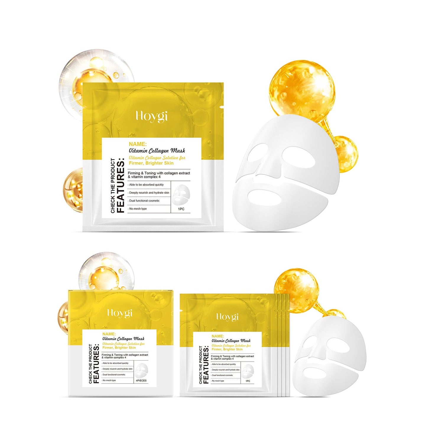 Masque visage au collagène – Hydratation intense & peau éclatante - Zenora