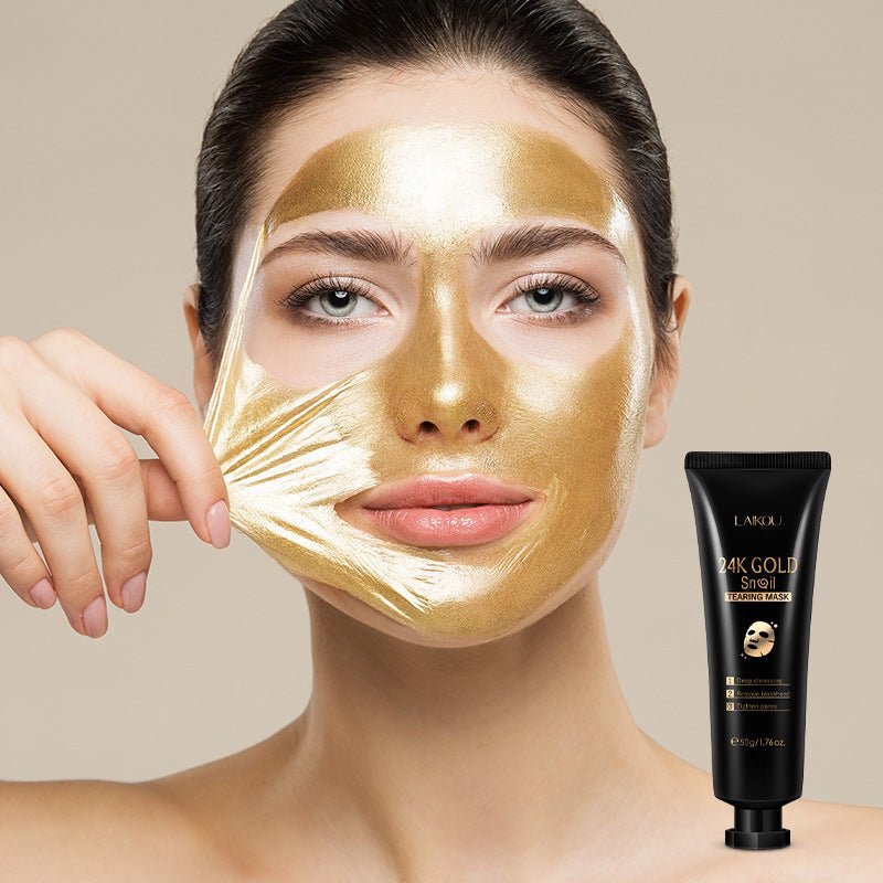 Masque peel - off hydratant à la bave d’escargot et à la feuille d’or - Zenora