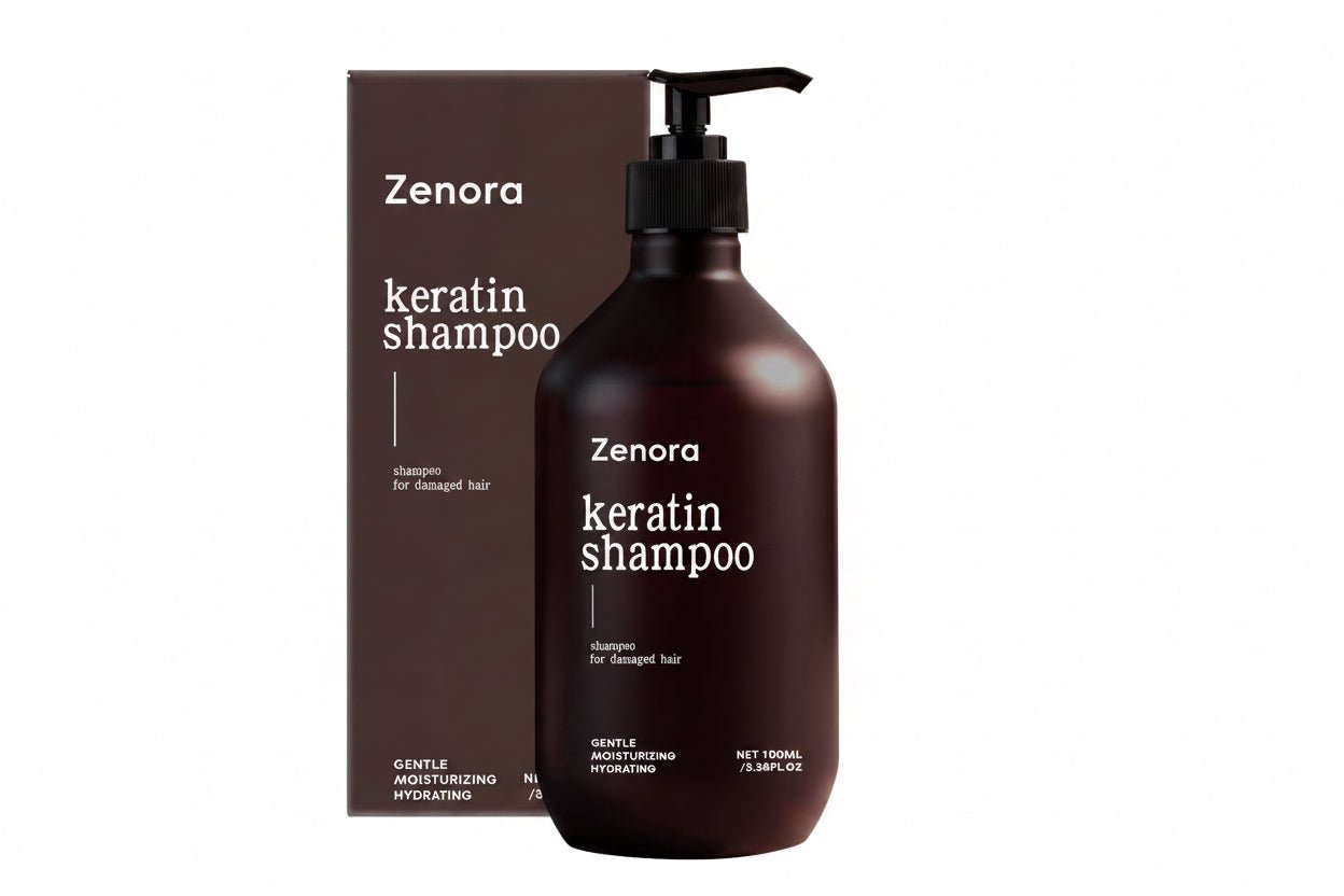 Shampoing kératine – Cheveux lisses, forts & éclatants - Zenora