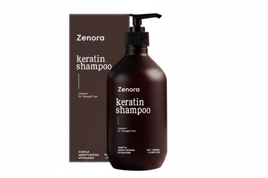 Shampoing kératine – Cheveux lisses, forts & éclatants - Zenora